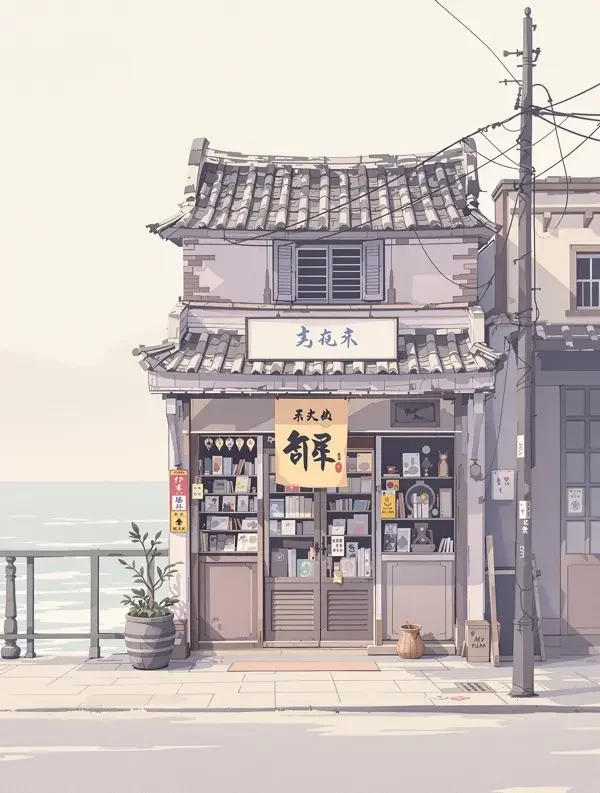 黄果AI短剧《山海邮局》封面，治愈题材短剧
